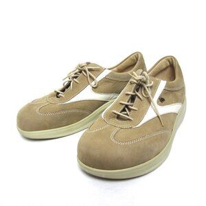 Finn Comfort 5.5 W / US 8 Ikebukuro Beige Tan White Sneakers Walking Shoes EUC